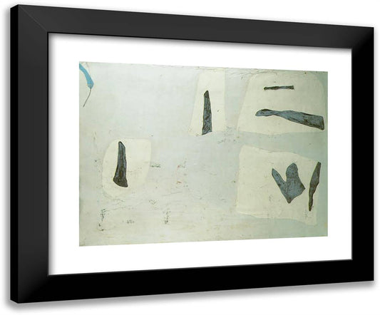 Abstract Composition 24x20 Black Modern Wood Framed Art Print Poster by Dali, Salvador