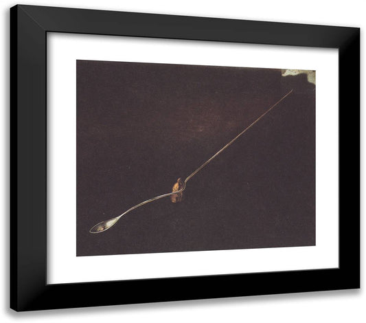 Agnostic Symbol 23x20 Black Modern Wood Framed Art Print Poster by Dali, Salvador