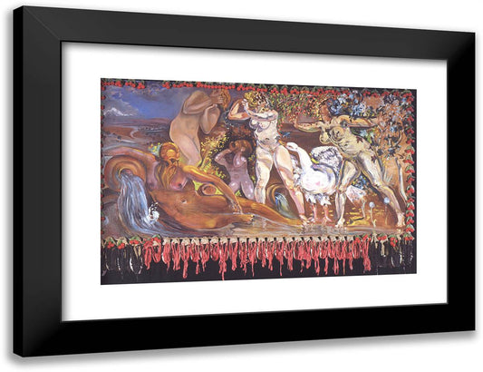 Allegory of Spring 24x18 Black Modern Wood Framed Art Print Poster by Dali, Salvador