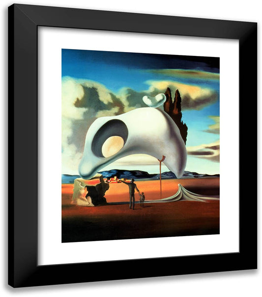 Altovistic Vestiges 20x23 Black Modern Wood Framed Art Print Poster by Dali, Salvador