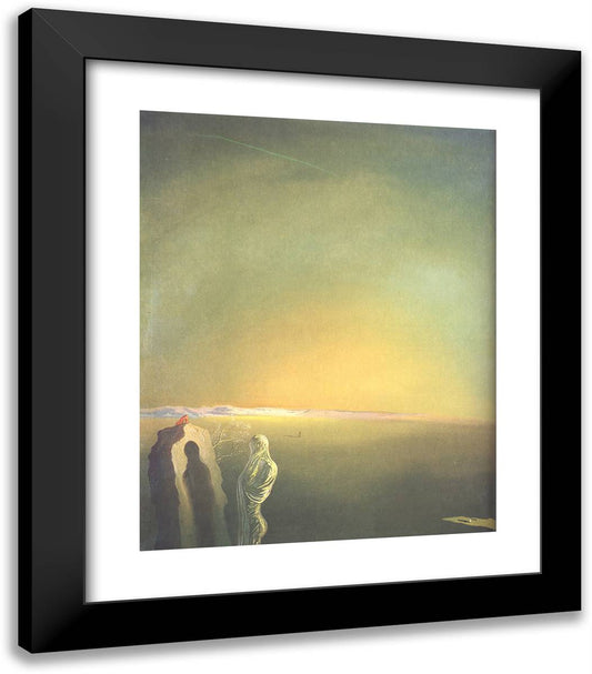 Ambivalent Image 20x23 Black Modern Wood Framed Art Print Poster by Dali, Salvador