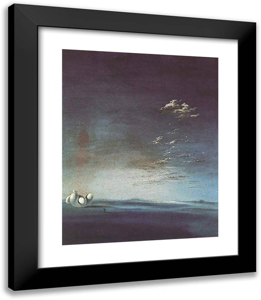 Ampurdanese Yang and Yin 20x23 Black Modern Wood Framed Art Print Poster by Dali, Salvador