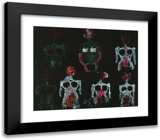 Anatomical Studies - Transfer Series 23x20 Black Modern Wood Framed Art Print Poster by Dali, Salvador