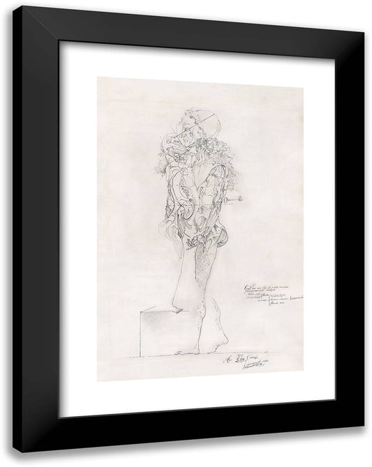 Coitus 18x24 Black Modern Wood Framed Art Print Poster by Dali, Salvador