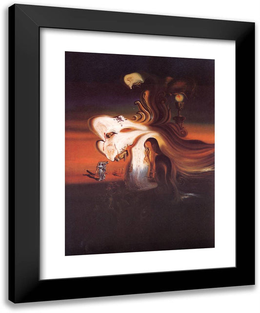 Desecration Descripti 19x24 Black Modern Wood Framed Art Print Poster by Dali, Salvador