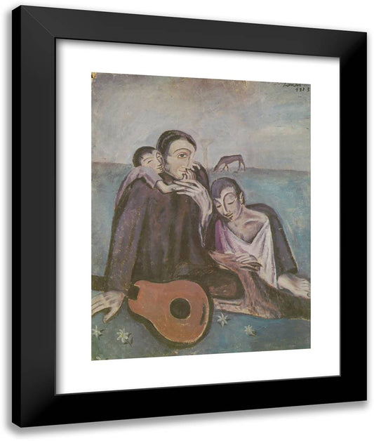 Domestic Scen 20x24 Black Modern Wood Framed Art Print Poster by Dali, Salvador