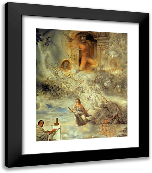 Ecumenical Council 20x23 Black Modern Wood Framed Art Print Poster by Dali, Salvador