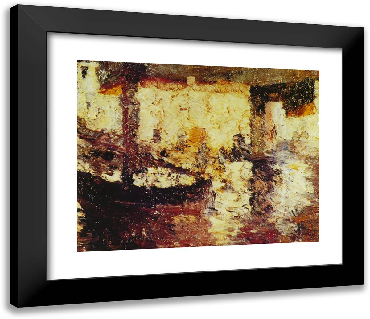 Es Poal - Pianque 23x20 Black Modern Wood Framed Art Print Poster by Dali, Salvador