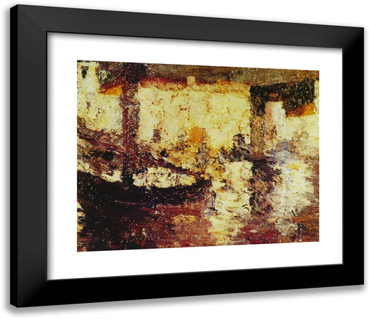 Es Poal - Pianque 23x20 Black Modern Wood Framed Art Print Poster by Dali, Salvador