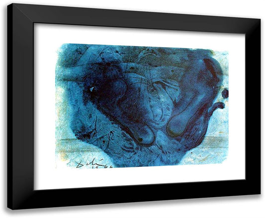 Et Posuerunt Eum in Monumento (Mark 1546) 24x20 Black Modern Wood Framed Art Print Poster by Dali, Salvador
