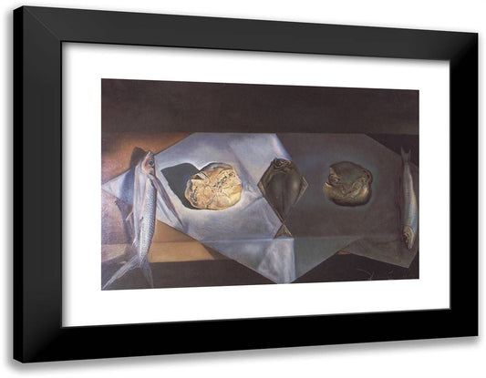 Eucharistic Still Life 24x19 Black Modern Wood Framed Art Print Poster by Dali, Salvador