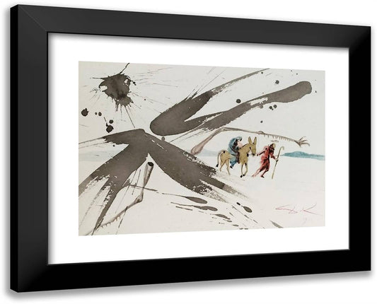 Ex Aegypto Vocavi Filium Meum 24x19 Black Modern Wood Framed Art Print Poster by Dali, Salvador