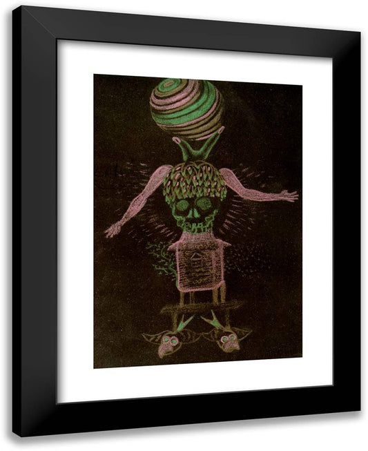 Exquisite Cadaver 19x24 Black Modern Wood Framed Art Print Poster by Dali, Salvador