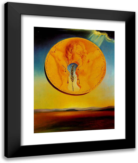 Fertility 20x24 Black Modern Wood Framed Art Print Poster by Dali, Salvador