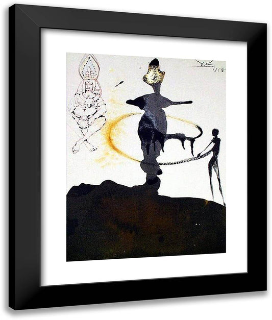 Filiae Herodiadis Saltatio (Matthew 146) 20x24 Black Modern Wood Framed Art Print Poster by Dali, Salvador
