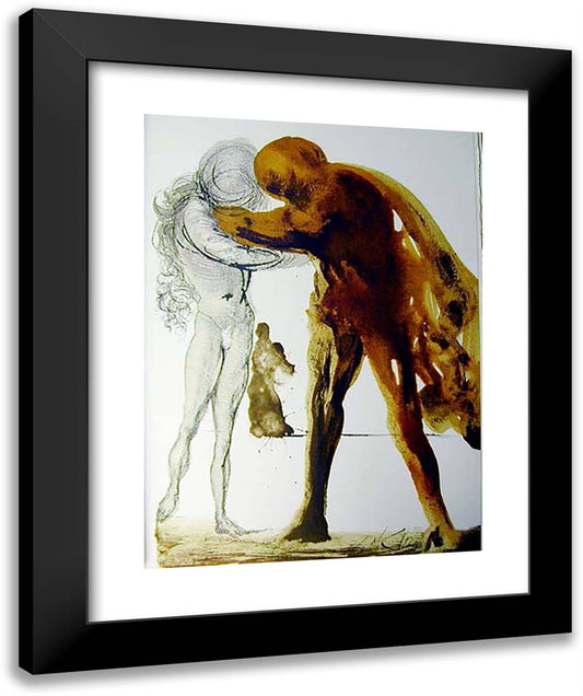 Filius Prodigus 20x24 Black Modern Wood Framed Art Print Poster by Dali, Salvador