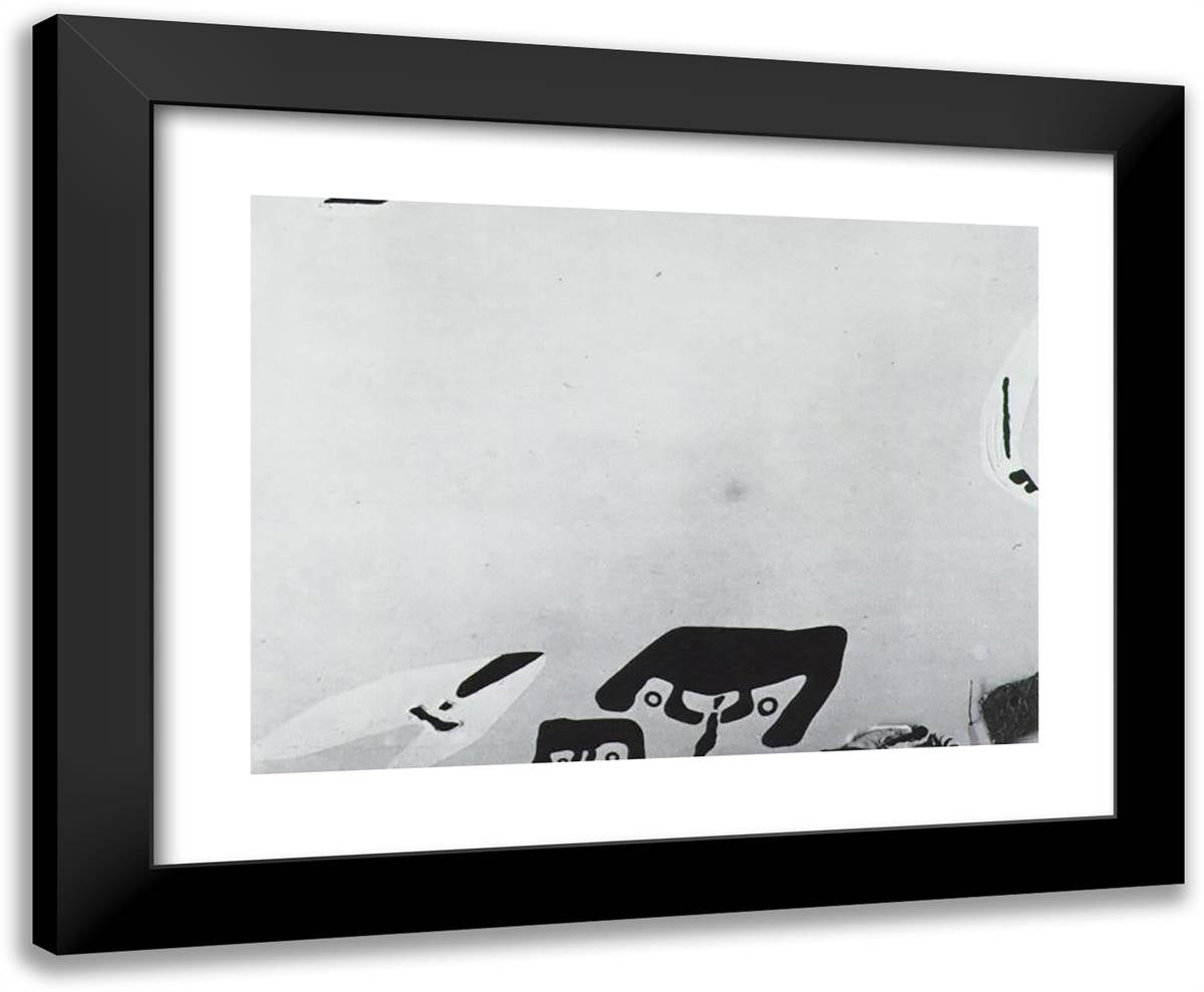 Fishermen in Cadaques 24x20 Black Modern Wood Framed Art Print Poster by Dali, Salvador