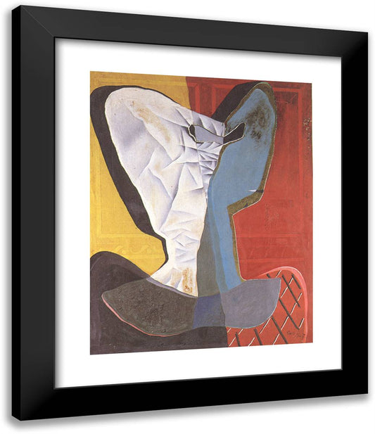 Harlequin 20x24 Black Modern Wood Framed Art Print Poster by Dali, Salvador