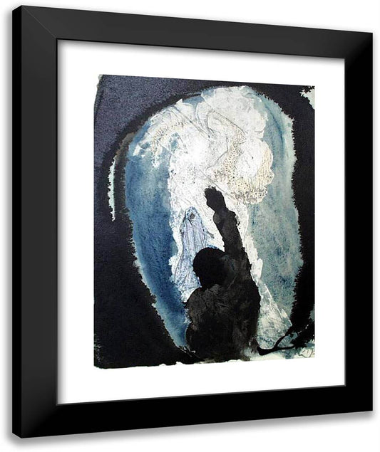Ieremiae Prophetia Contra Regem Ioachin (2 Kings 2412) 20x24 Black Modern Wood Framed Art Print Poster by Dali, Salvador
