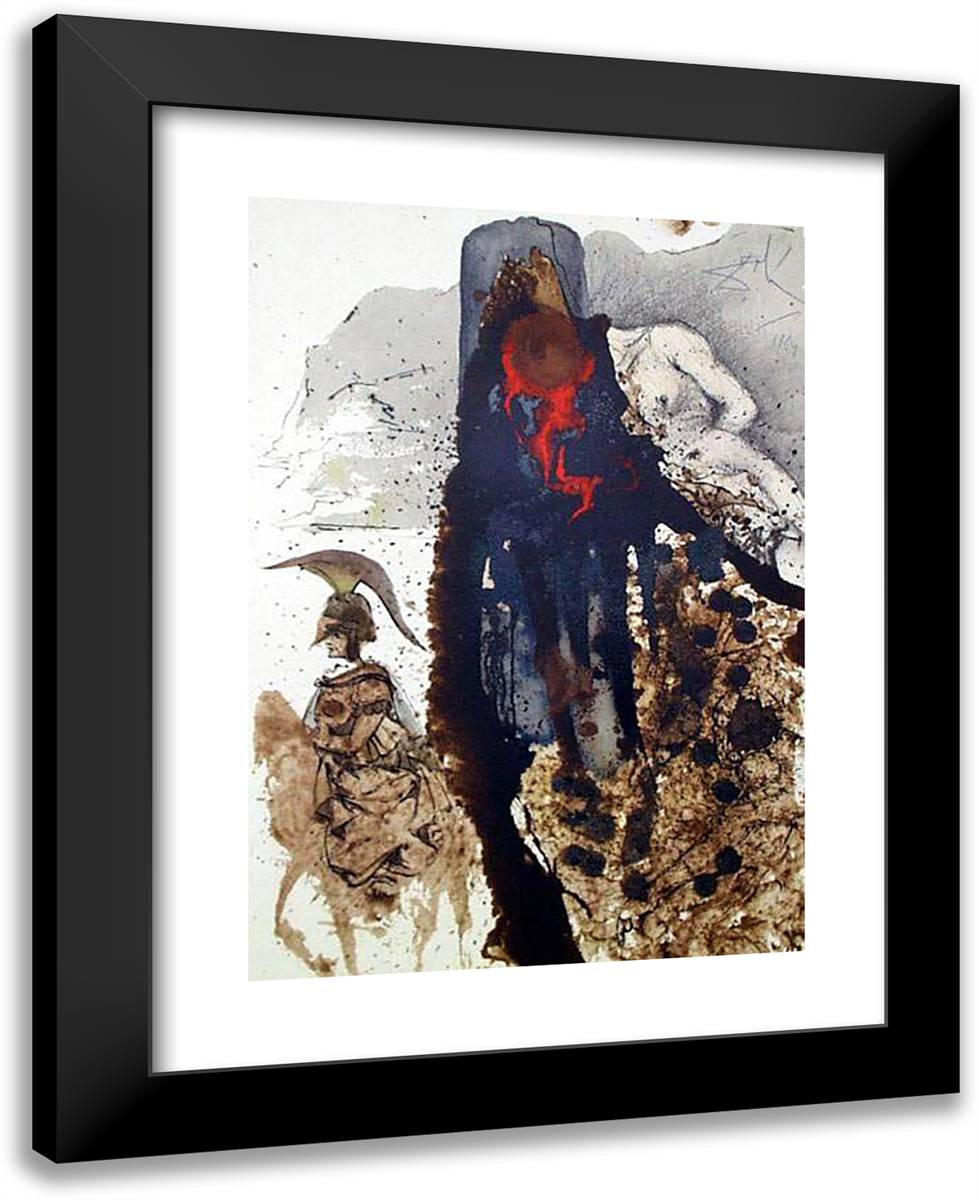 Iesus Flagellatus (John 191) 19x24 Black Modern Wood Framed Art Print Poster by Dali, Salvador