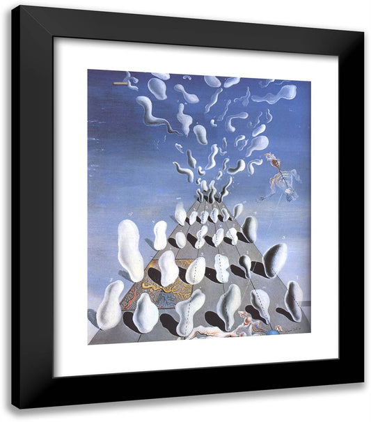 Inaugural Gooseflesh 20x23 Black Modern Wood Framed Art Print Poster by Dali, Salvador