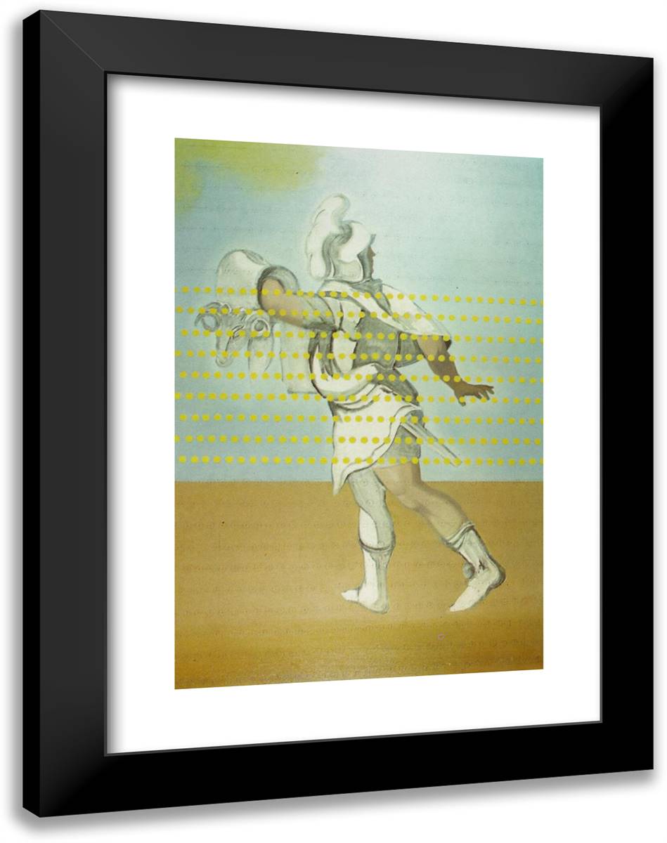 Jason Carrying the Golden Fleece (Unfinished) 18x24 Black Modern Wood Framed Art Print Poster by Dali, Salvador