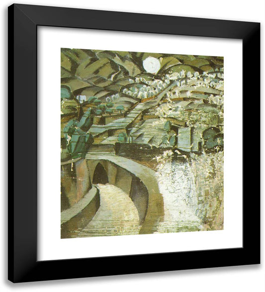 La Jorneta 20x22 Black Modern Wood Framed Art Print Poster by Dali, Salvador