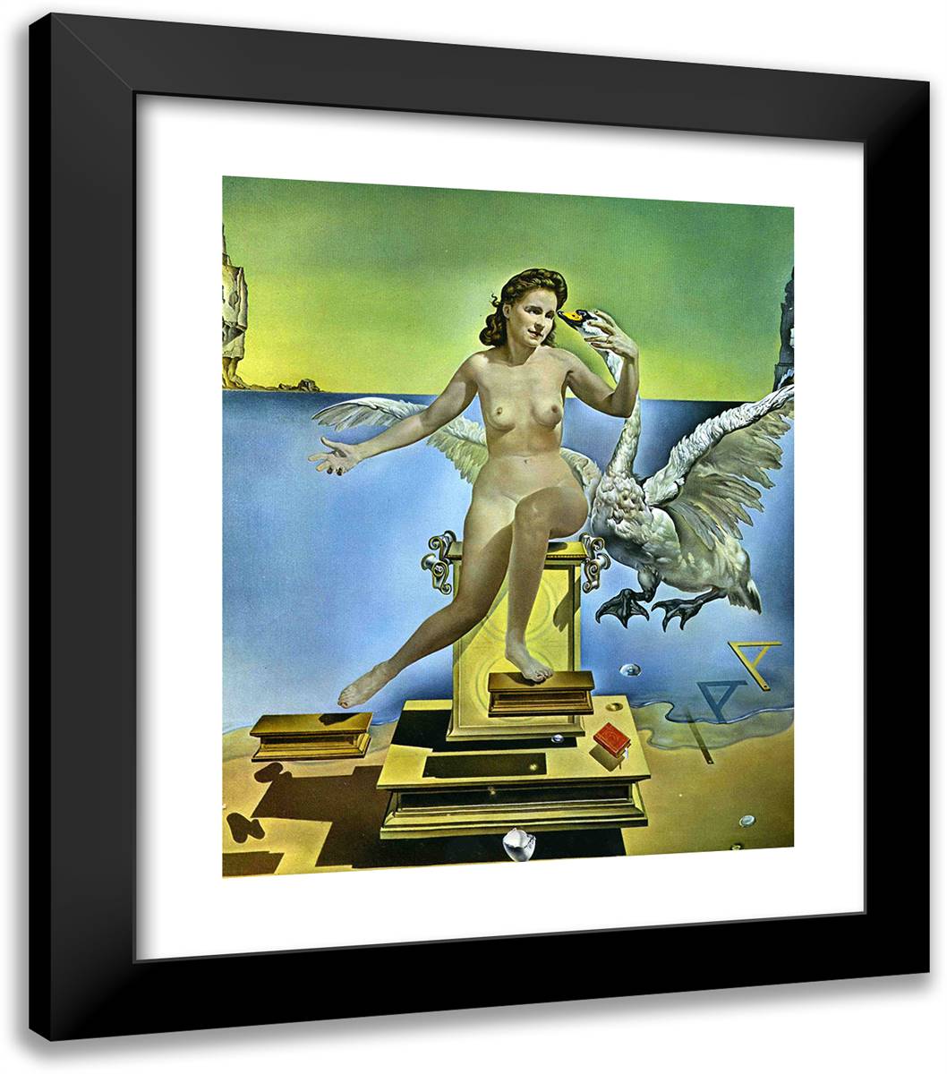 Lada Atomica 20x23 Black Modern Wood Framed Art Print Poster by Dali, Salvador