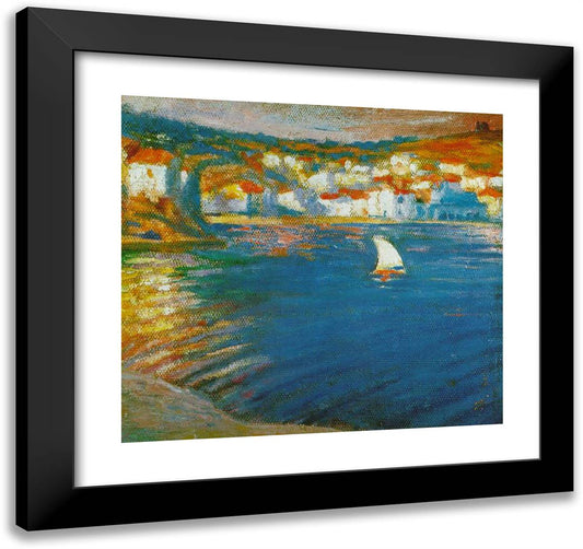 Landscape Near Cadaques 21x20 Black Modern Wood Framed Art Print Poster by Dali, Salvador