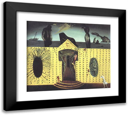 Mad Tristan 22x20 Black Modern Wood Framed Art Print Poster by Dali, Salvador
