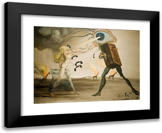 Modern Rhapsody 24x20 Black Modern Wood Framed Art Print Poster by Dali, Salvador