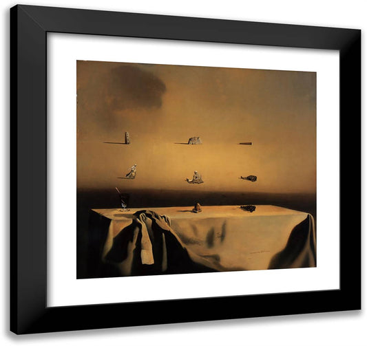 Morphological Echo 21x20 Black Modern Wood Framed Art Print Poster by Dali, Salvador