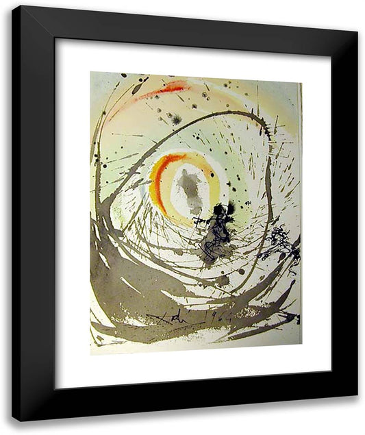 Mulier Amicta Sole 20x24 Black Modern Wood Framed Art Print Poster by Dali, Salvador
