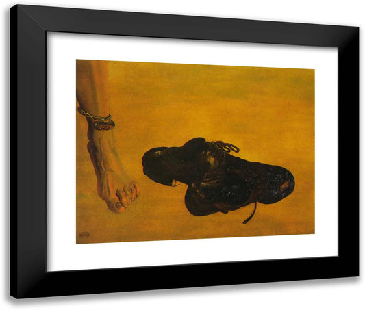 Original Sin 24x20 Black Modern Wood Framed Art Print Poster by Dali, Salvador