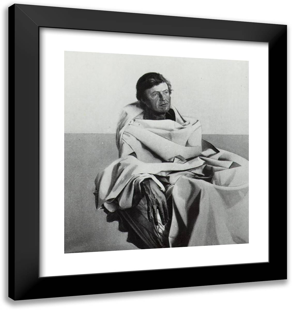 Portrait of Dr. Brian Mercer 20x21 Black Modern Wood Framed Art Print Poster by Dali, Salvador