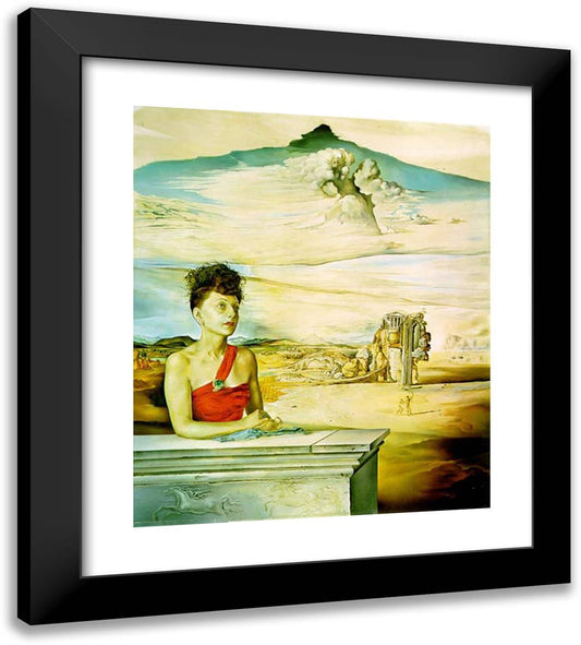 Portrait of Mrs Jack Warner 20x22 Black Modern Wood Framed Art Print Poster by Dali, Salvador