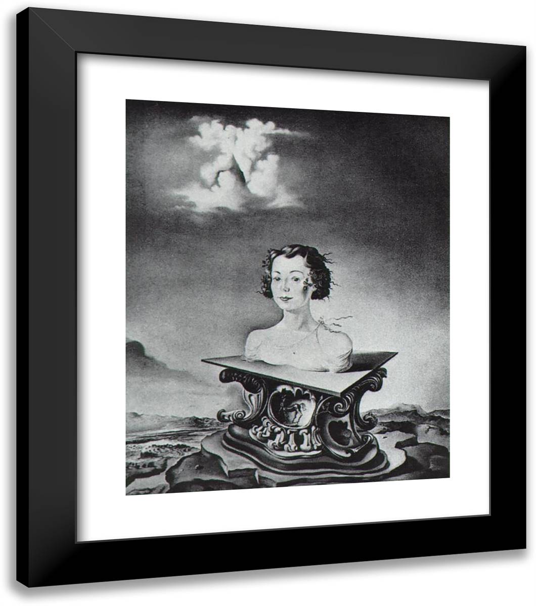 Portrait of Mrs. George Tait, II 20x23 Black Modern Wood Framed Art Print Poster by Dali, Salvador
