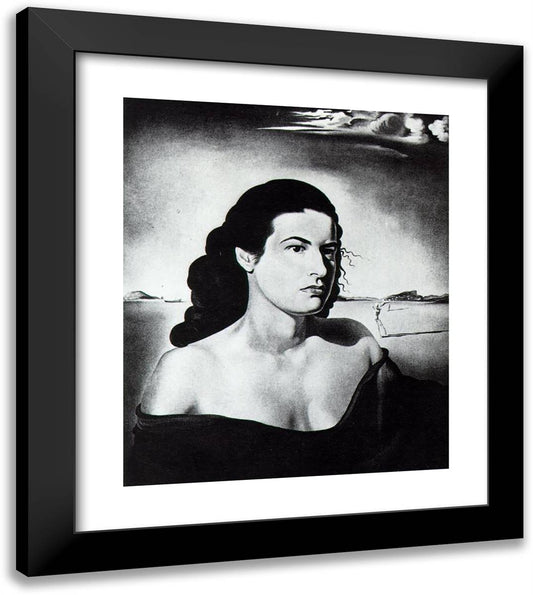 Portrait of Mrs. Luther Greene 20x23 Black Modern Wood Framed Art Print Poster by Dali, Salvador