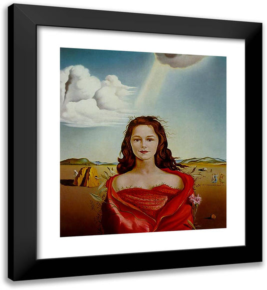 Portrait of Mrs. Mary Sigall 20x22 Black Modern Wood Framed Art Print Poster by Dali, Salvador