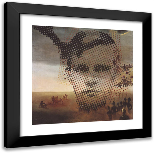Portrait of My Dead Brother 20x20 Black Modern Wood Framed Art Print Poster by Dali, Salvador