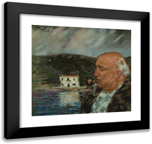 Portrait of My Father 21x20 Black Modern Wood Framed Art Print Poster by Dali, Salvador