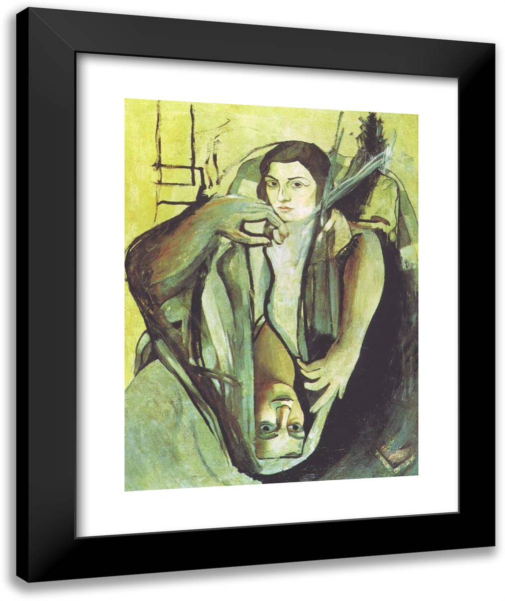 Portrait of My First Cousin 20x24 Black Modern Wood Framed Art Print Poster by Dali, Salvador