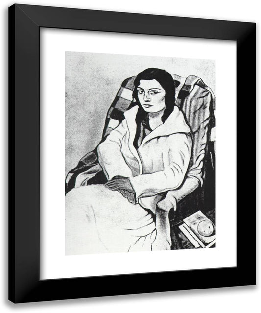 Portrait of My Sister (Original State) 19x24 Black Modern Wood Framed Art Print Poster by Dali, Salvador