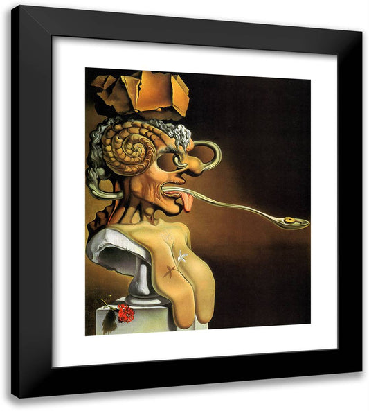Portrait of Picasso 20x22 Black Modern Wood Framed Art Print Poster by Dali, Salvador