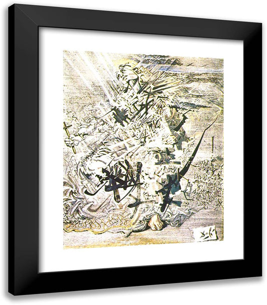 Portrait of St. Jerome 20x23 Black Modern Wood Framed Art Print Poster by Dali, Salvador