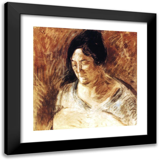 Portrait of the Artist's Mother 20x20 Black Modern Wood Framed Art Print Poster by Dali, Salvador