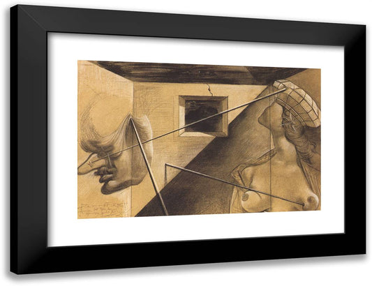 Queen Salome 24x18 Black Modern Wood Framed Art Print Poster by Dali, Salvador