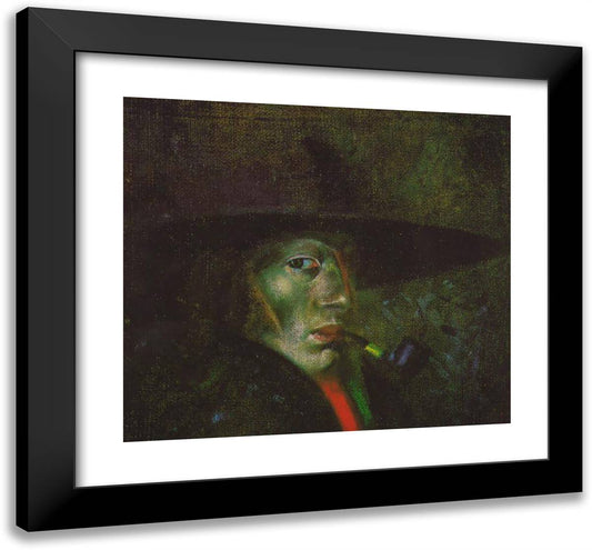 Self-Portrait (Figueres) 22x20 Black Modern Wood Framed Art Print Poster by Dali, Salvador