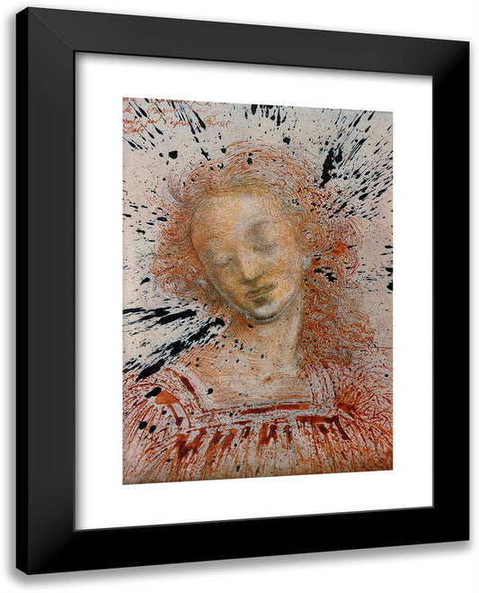 St. John 19x24 Black Modern Wood Framed Art Print Poster by Dali, Salvador