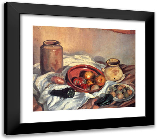 Still Life 22x20 Black Modern Wood Framed Art Print Poster by Dali, Salvador